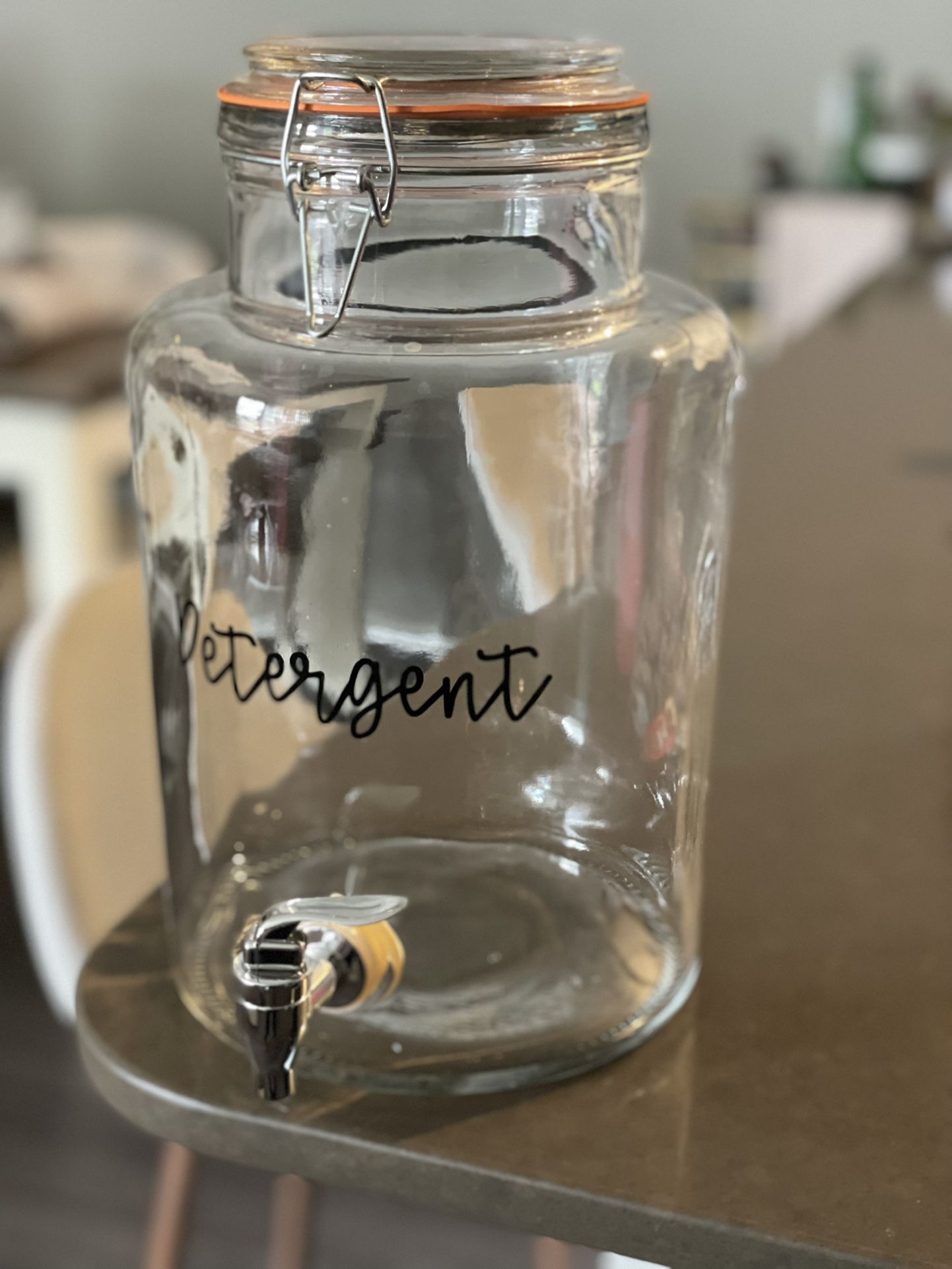 Laundry Detergent Glass Jar