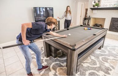 [NEW: OPEN BOX (JUST TABLE)] 3-In-1 Dining/Pool/PingPong Table (READ) Thumbnail