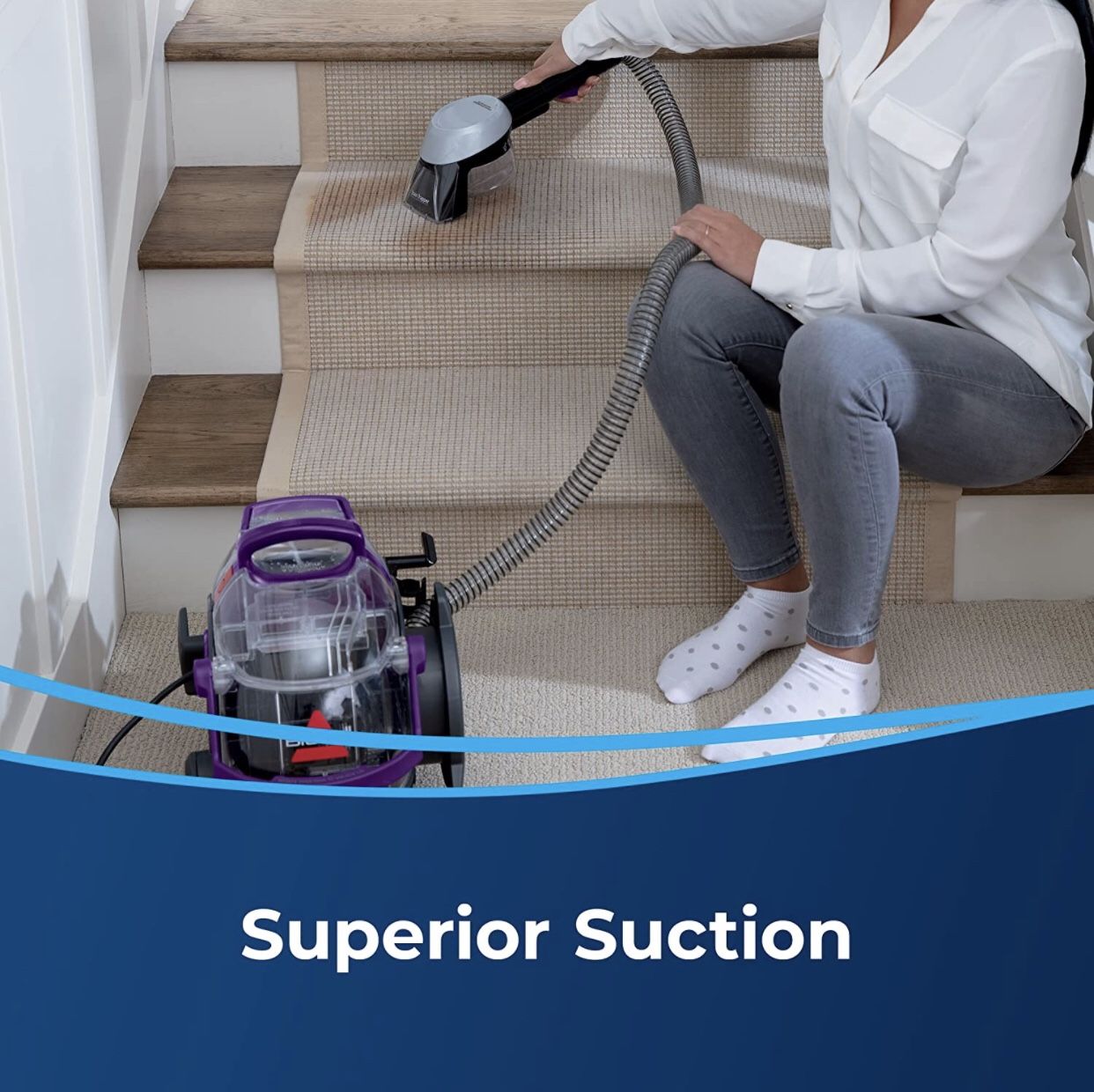 NEW! BISSELL SpotClean Pet Pro Portable Carpet Cleaner, 2458