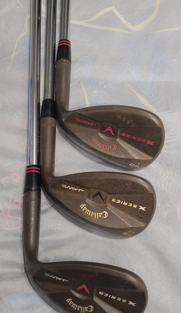 CALLAWAY X SERIES JAWS RAW GOLF CLUBS WEDGE SET $120