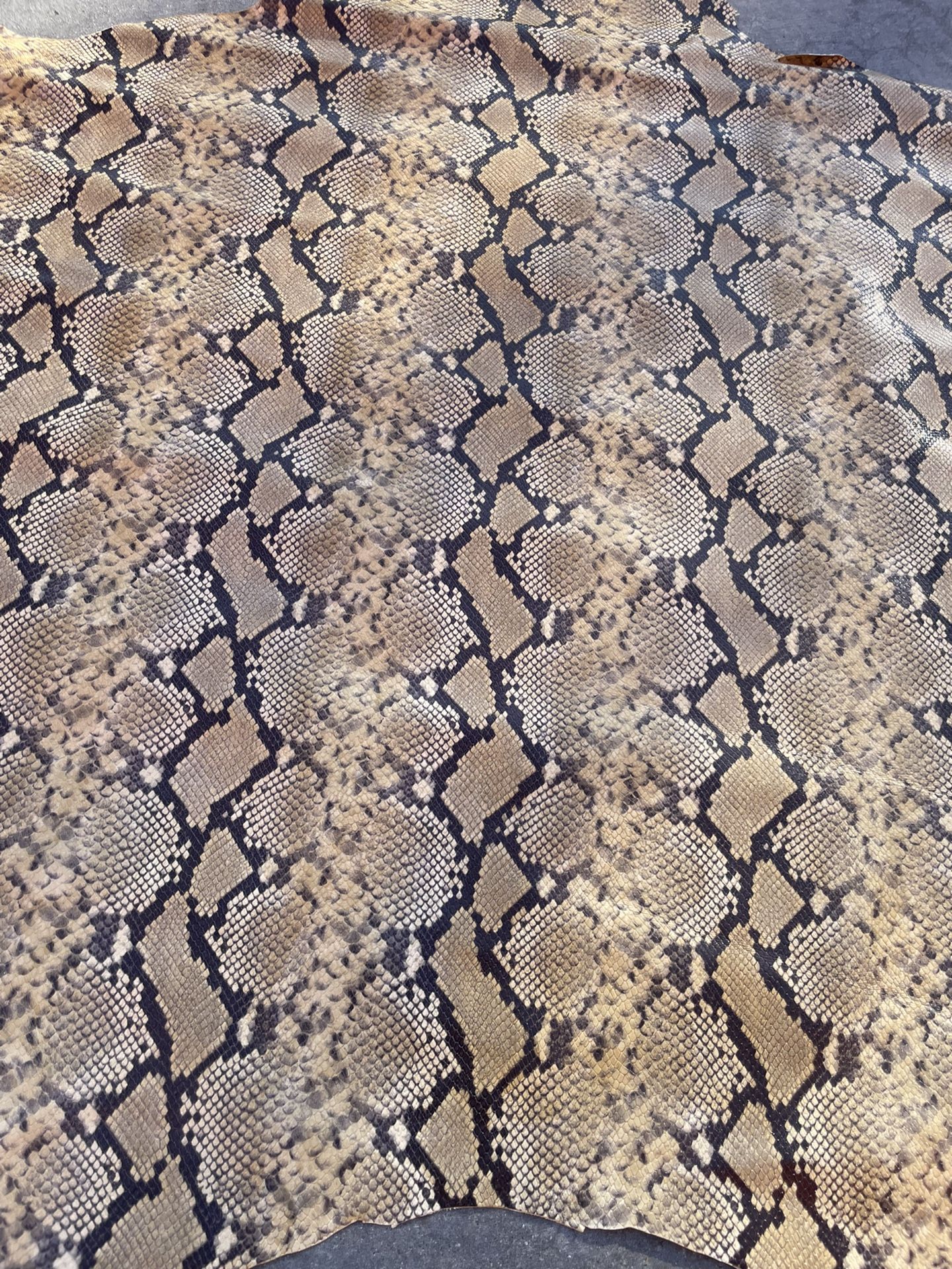 Snake Skin Leather Cow Hide