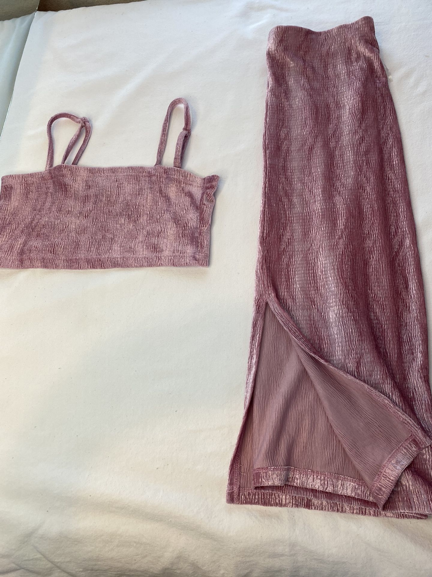 Two piece set - Pink Velvet