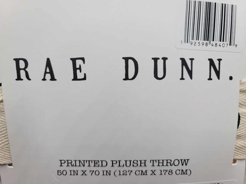 Rae Dunn Throw 50 x 70 Pumpkins Fall Halloween Plush Blanket