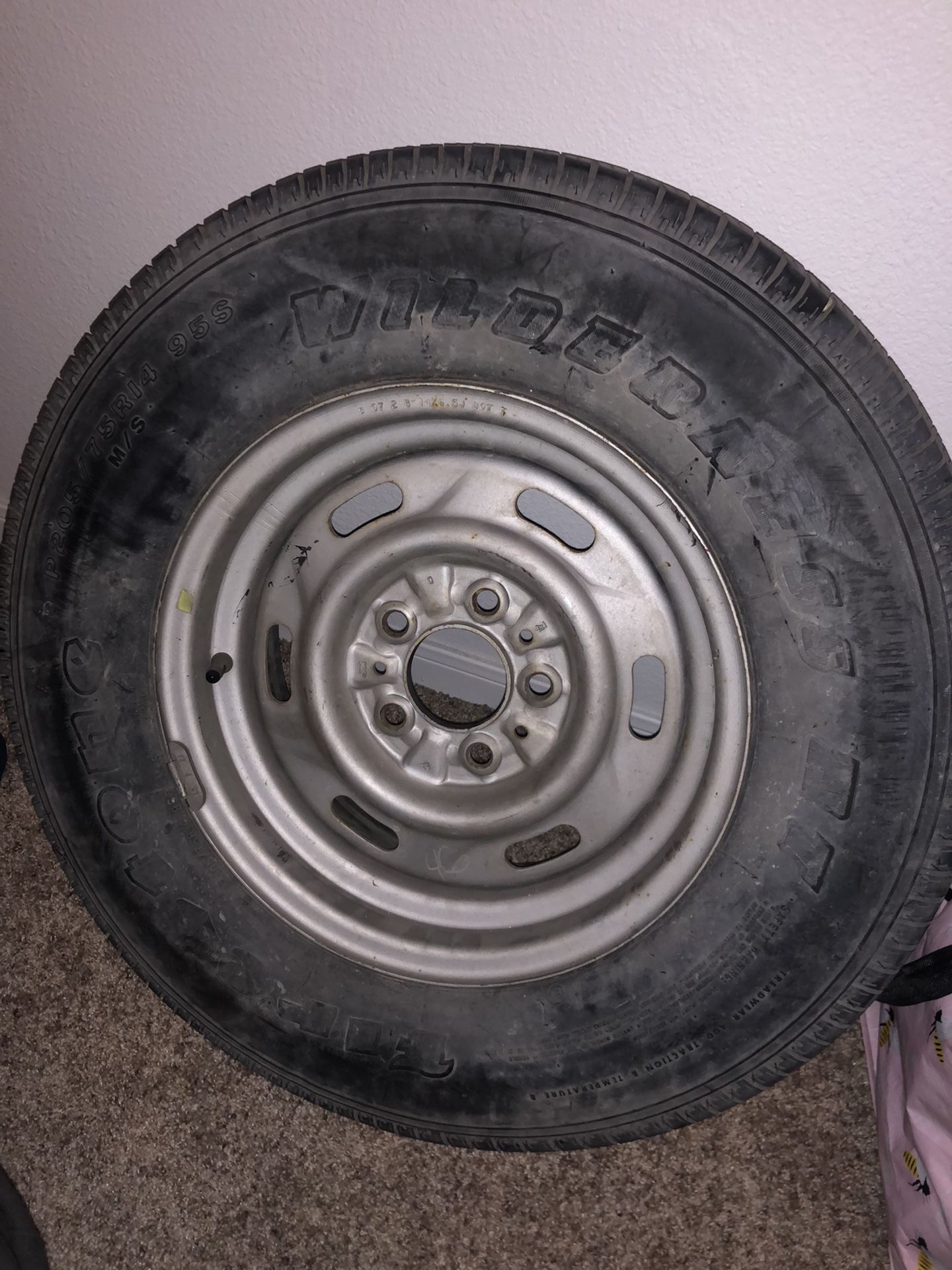 205/75/14 Tire And Wheel For Sale for Sale in Houston, TX OfferUp