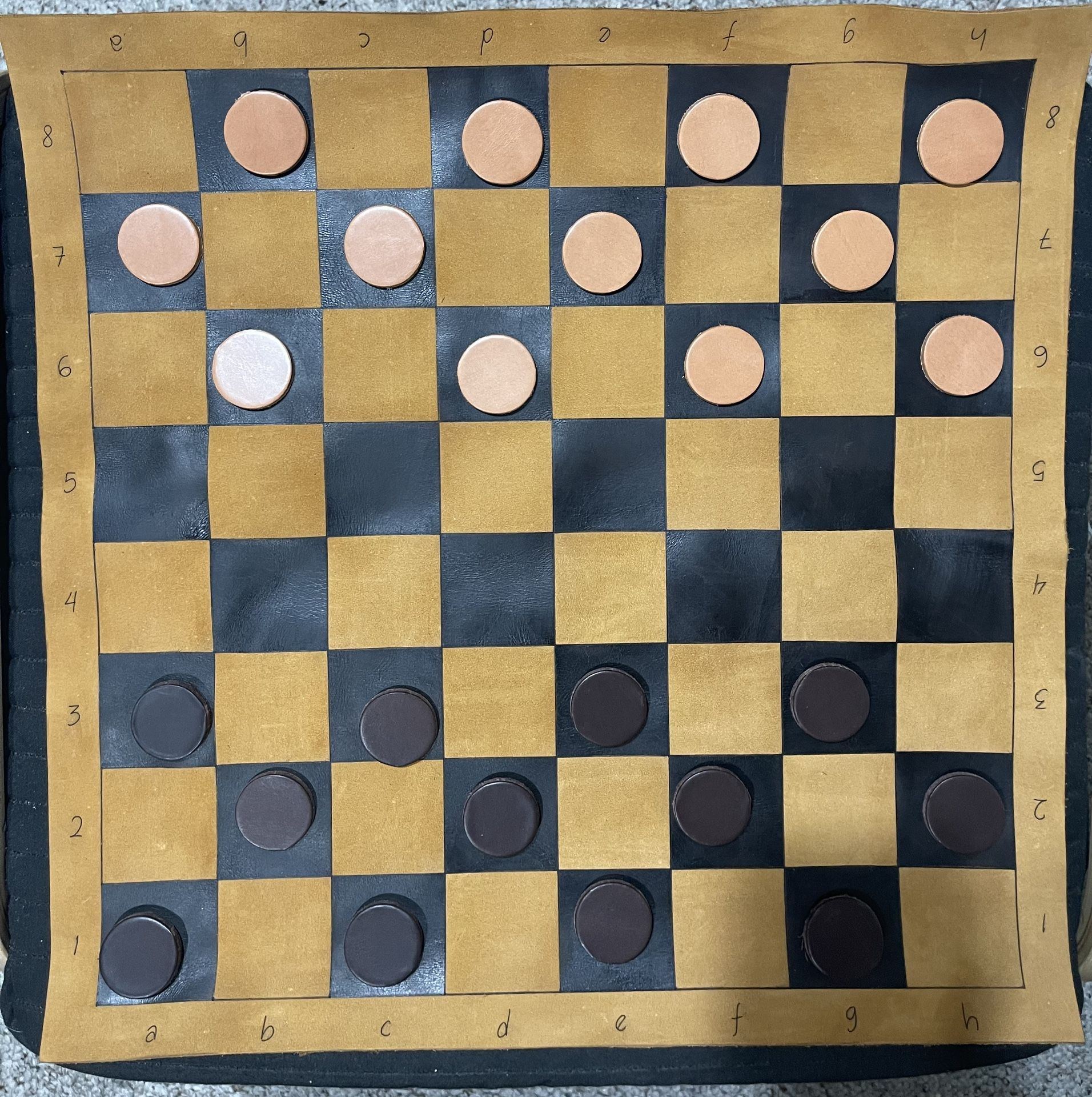 Saddleback Leather Company chess/checkers Set