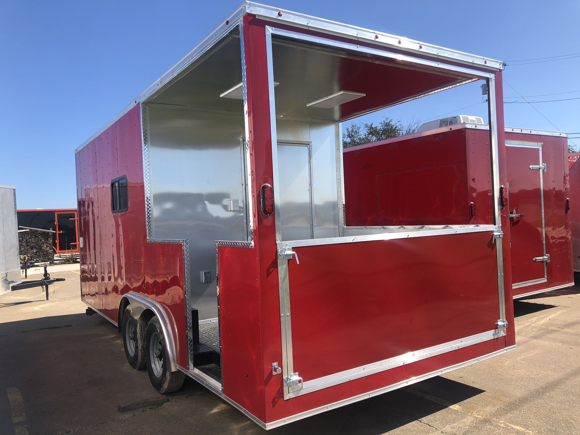 Bbq porch concession trailer w open porch 8.5x20