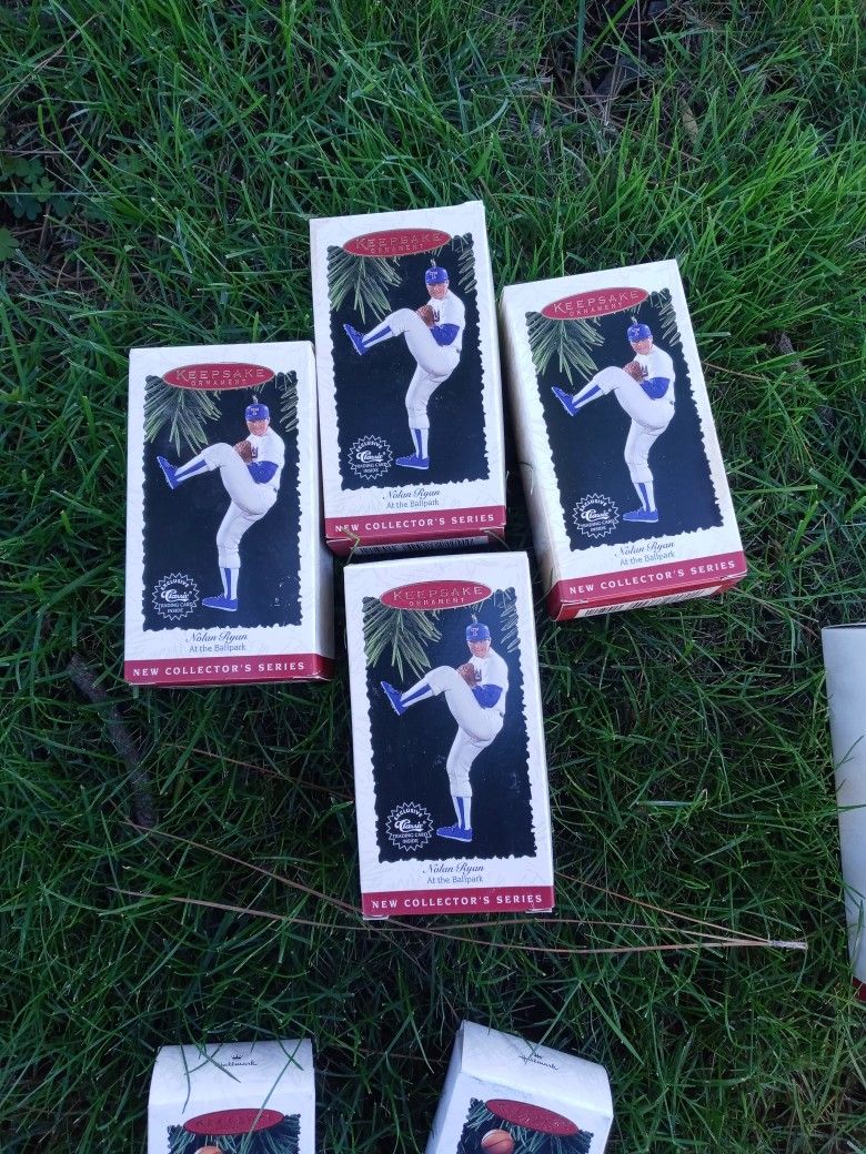 Nolan Ryan Keepsake Ornament With Trading Card