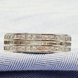 "Trendy Tiny Round Gems Zircon Double Layer Fashion Rings for Women, VP1682
 Thumbnail