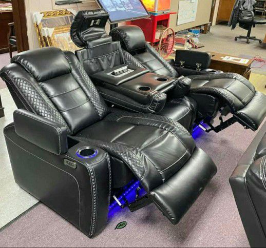$39 DOWN Payment  Party Time Power Reclining Sofa