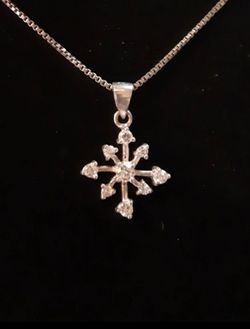 8 POINTED STAR of CHAOS STERLING CHARM w 925 Chain Thumbnail