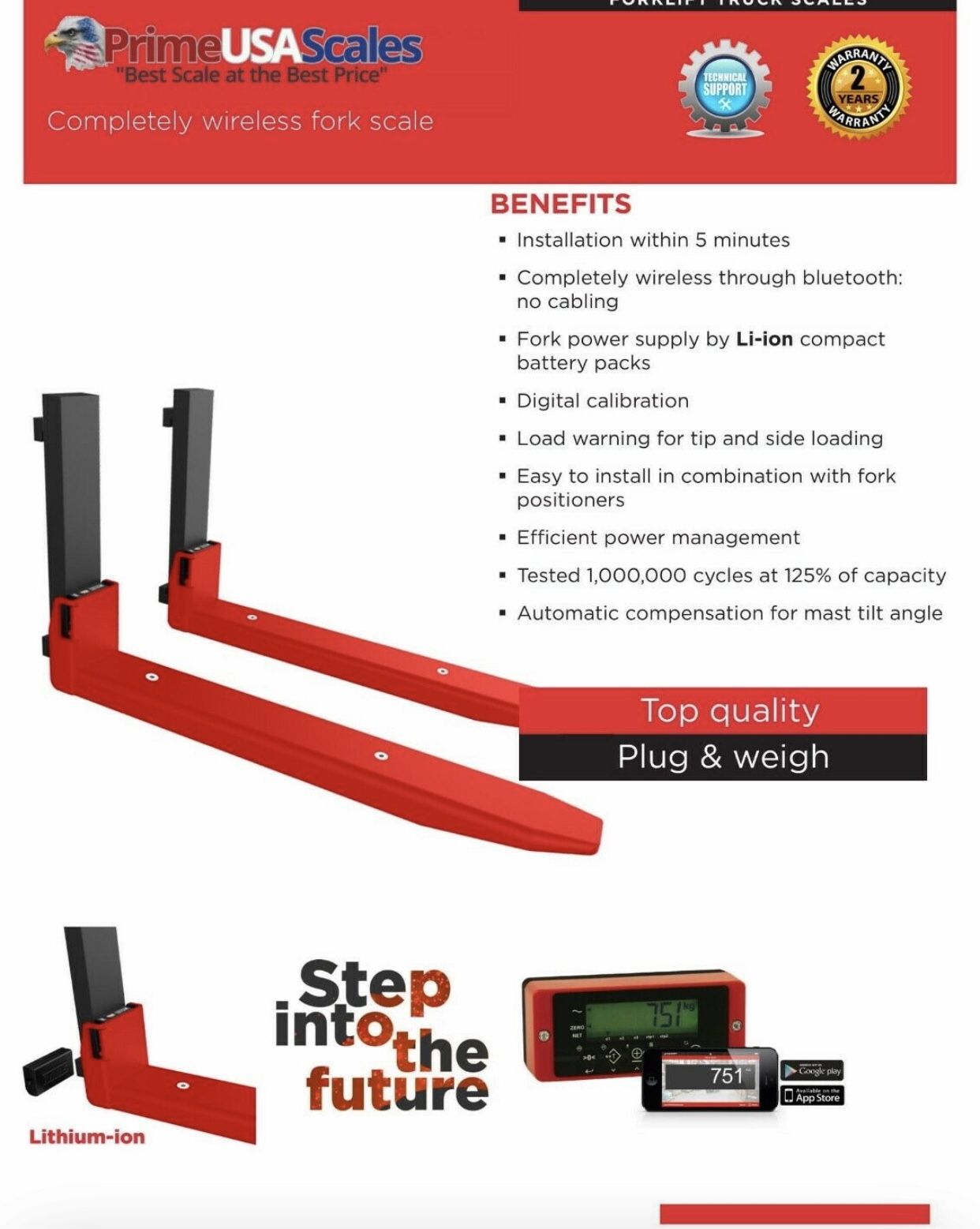 Wireless Forklift Scale