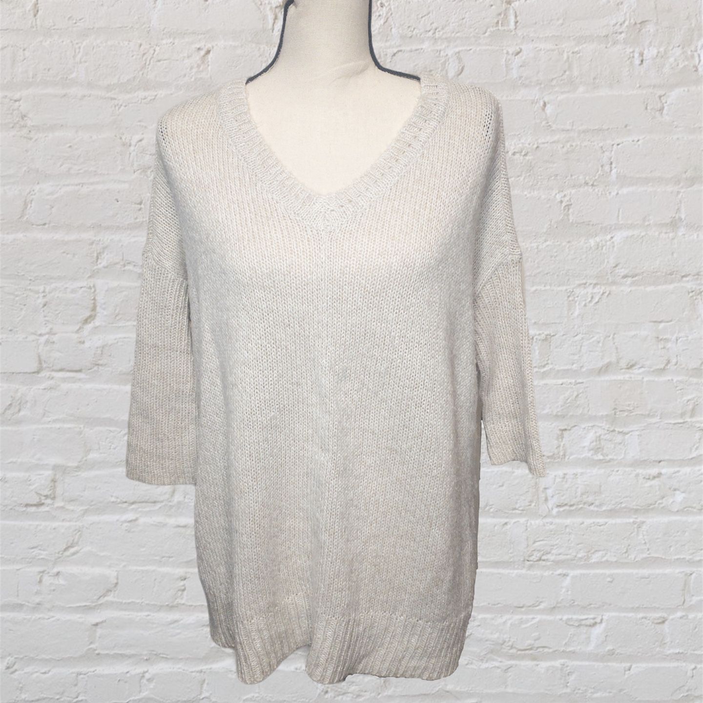 RD Style X Francesca’s V Neck Poncho Sweater