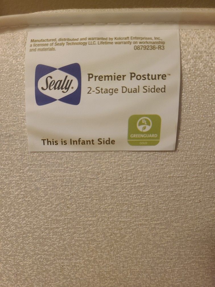 New Sealy 2 Stage Crib Mattress