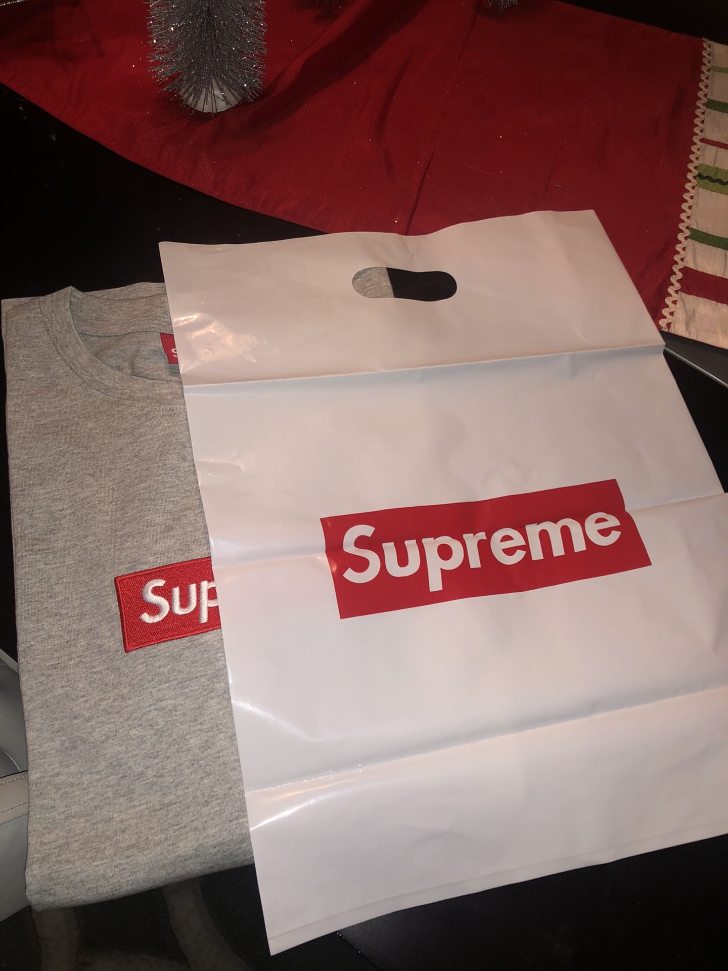 Grey Supreme Box Logo