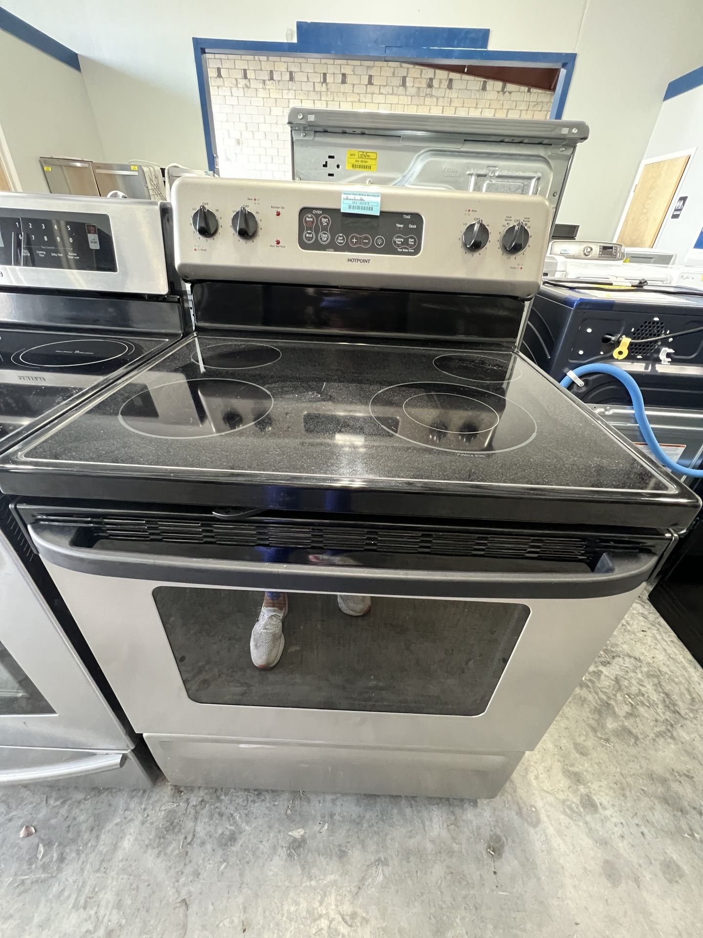 hotpoint stove glass top