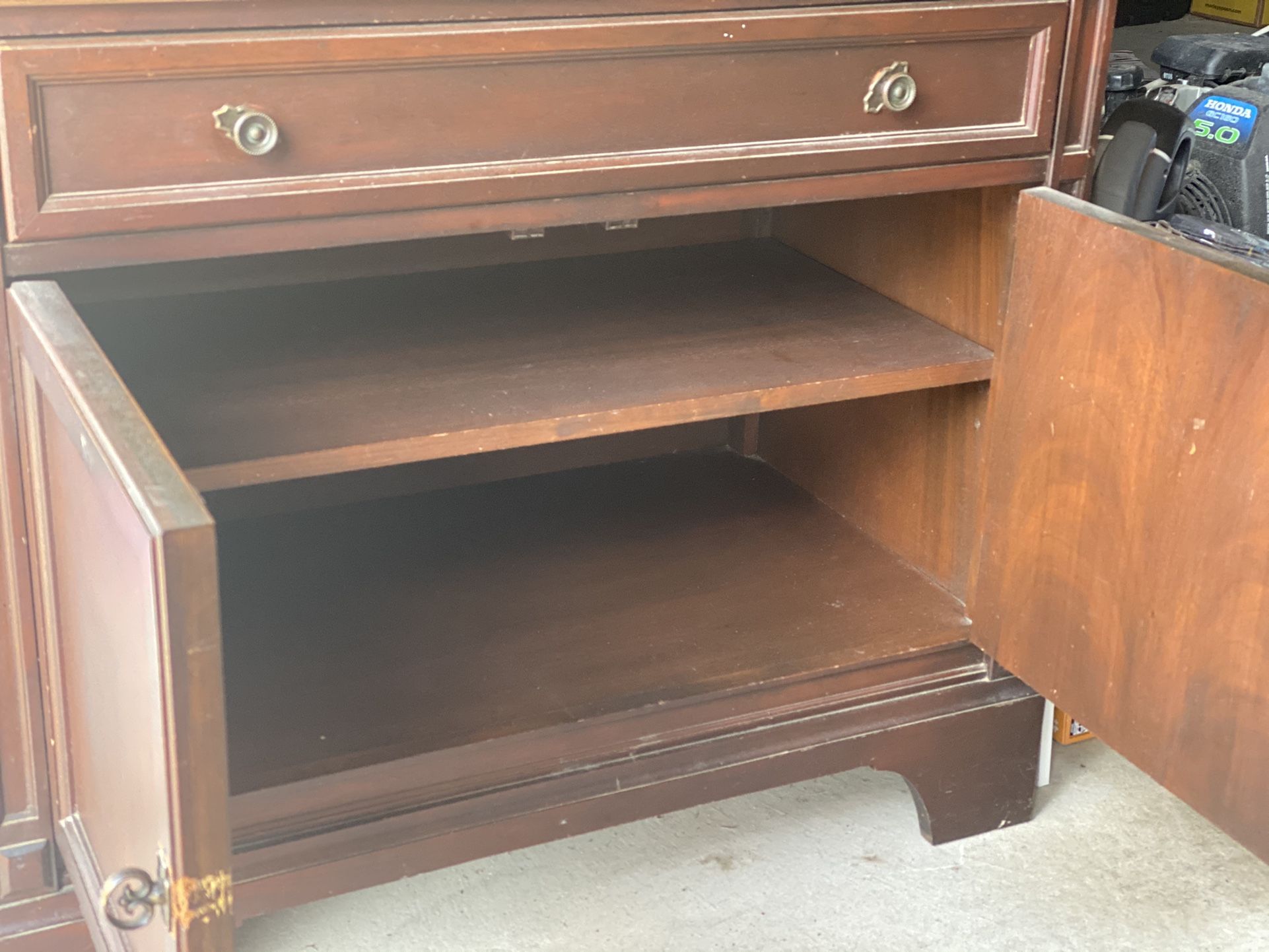 Wood Cabinet Console TV Stand Buffet