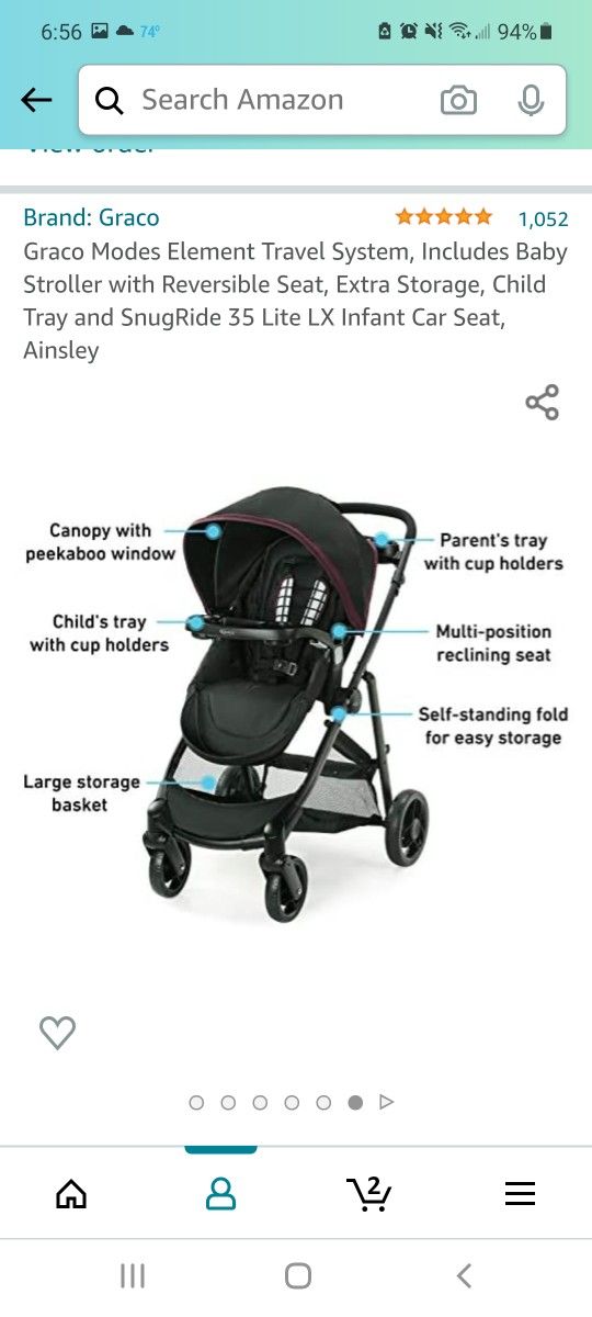 Baby Stroller With Carseat
