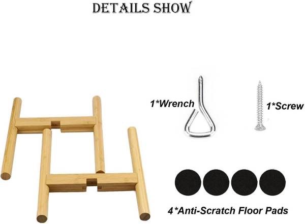 condition: new Plant Stand Indoor Mid Century Beech Wood Tall Flower Pot Holder, Potted Stand Display Rack,Fit Pot Size of 10-12 inches(Pot NOT Inc