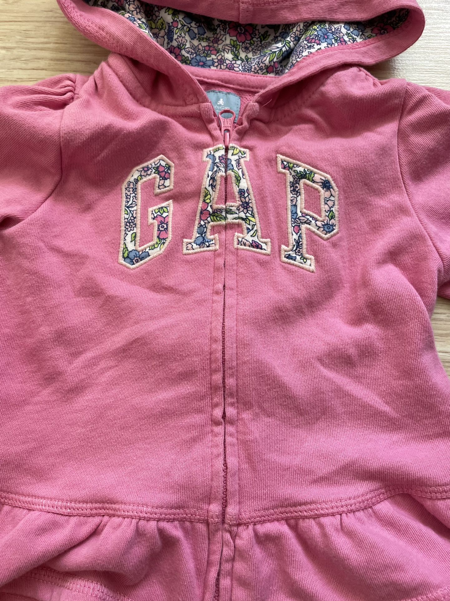 Pink Gap hoodie Size 18-24 months
