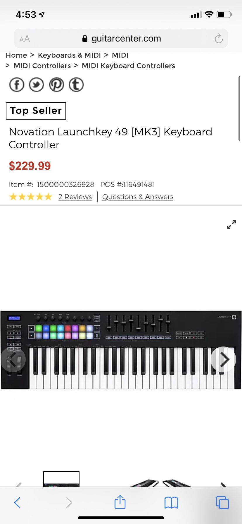 Novation MIDI Keyboard