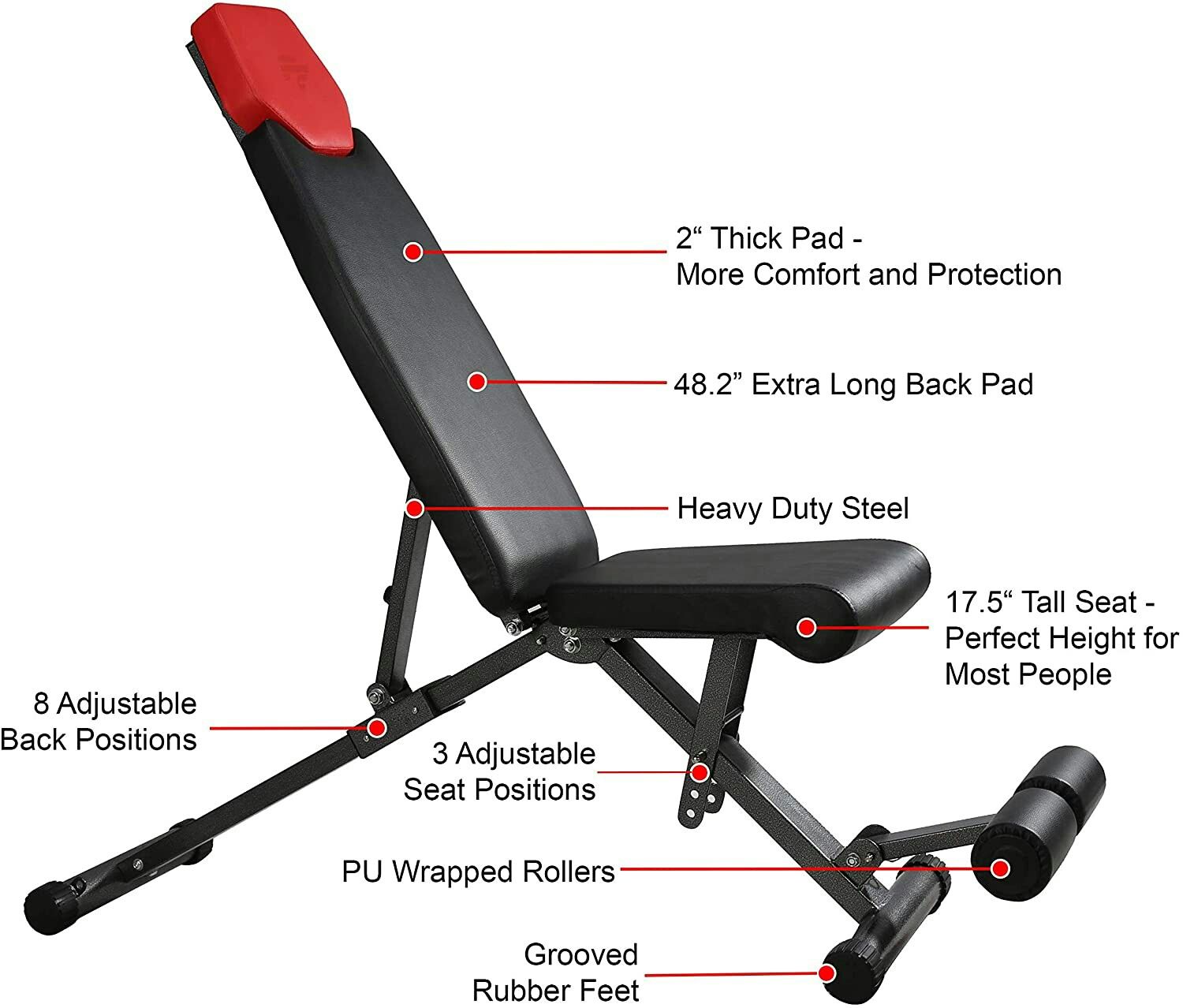 5-in-1 Adjustable Weight Bench