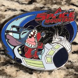 Disney Stitch Space Mountain Slider Pin Thumbnail