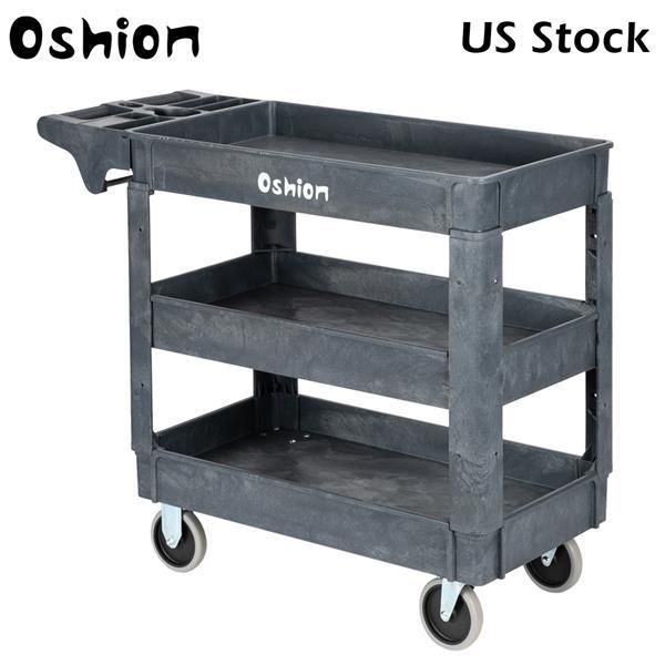 Oshion SC253-S3 Small Three-Layer Plastic Trolley