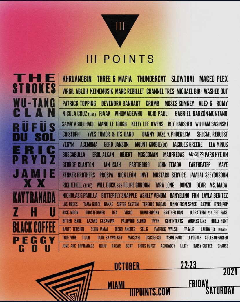 III Points VIP wristband 2 Day Pass