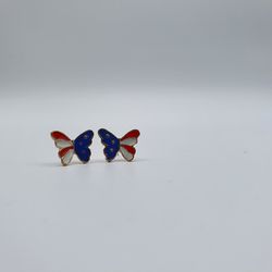 "Sweet Color Three Butterfly Earrings for Women, IN027
 Thumbnail