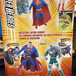 DC Superman Action Figure With Comic Thumbnail