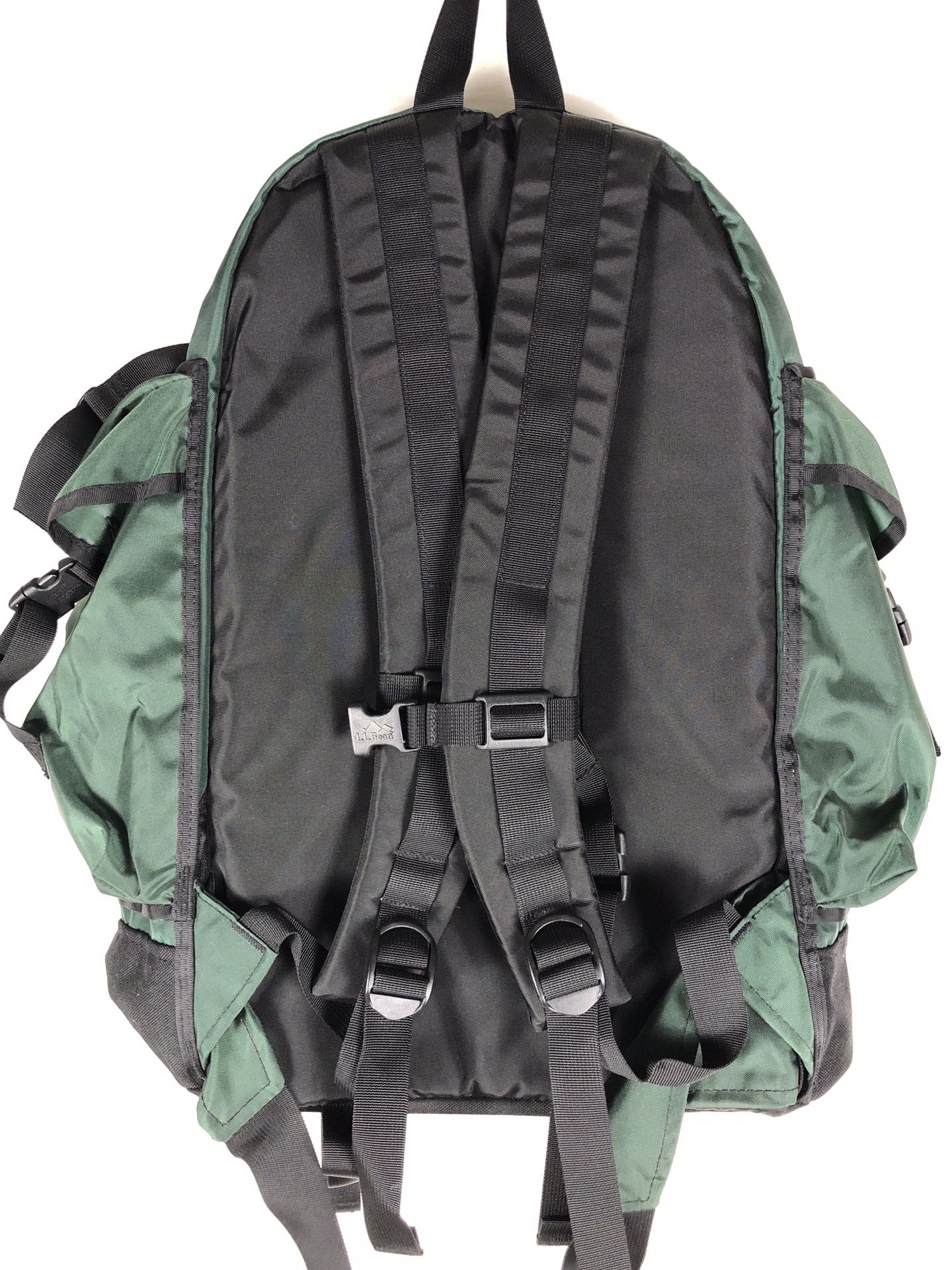 LL Bean Travel 25L Large Hiking Camera Hip Belt Backpack Green Black Shoulder