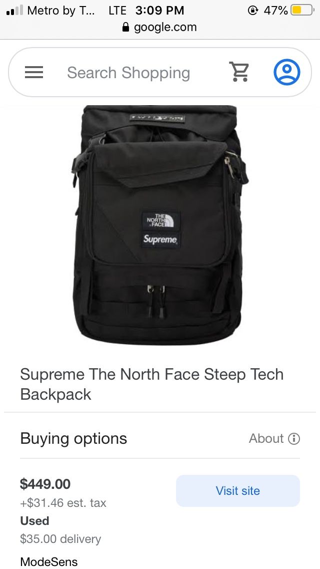 Supreme The North Face Steep Tech Backpack