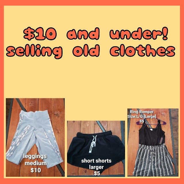 10 and under! all must go! clothing is all washed and ready to go