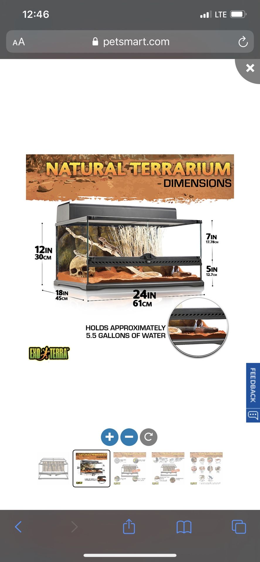 Reptile Tank With Extras