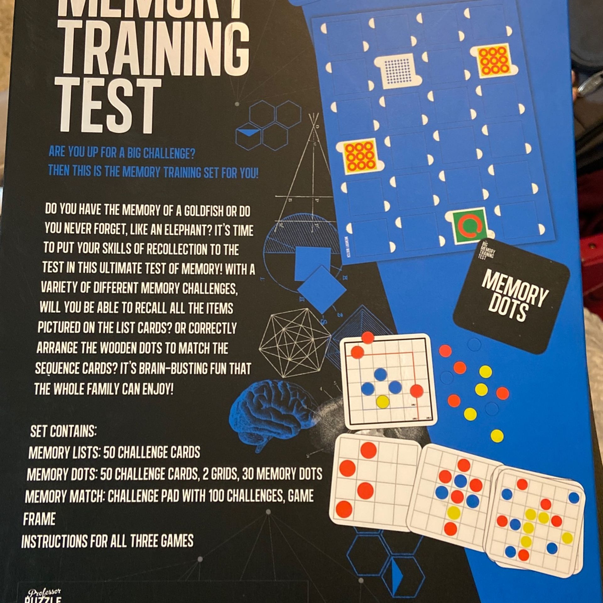 Professor puzzle ‘s The Big Memory Training Game