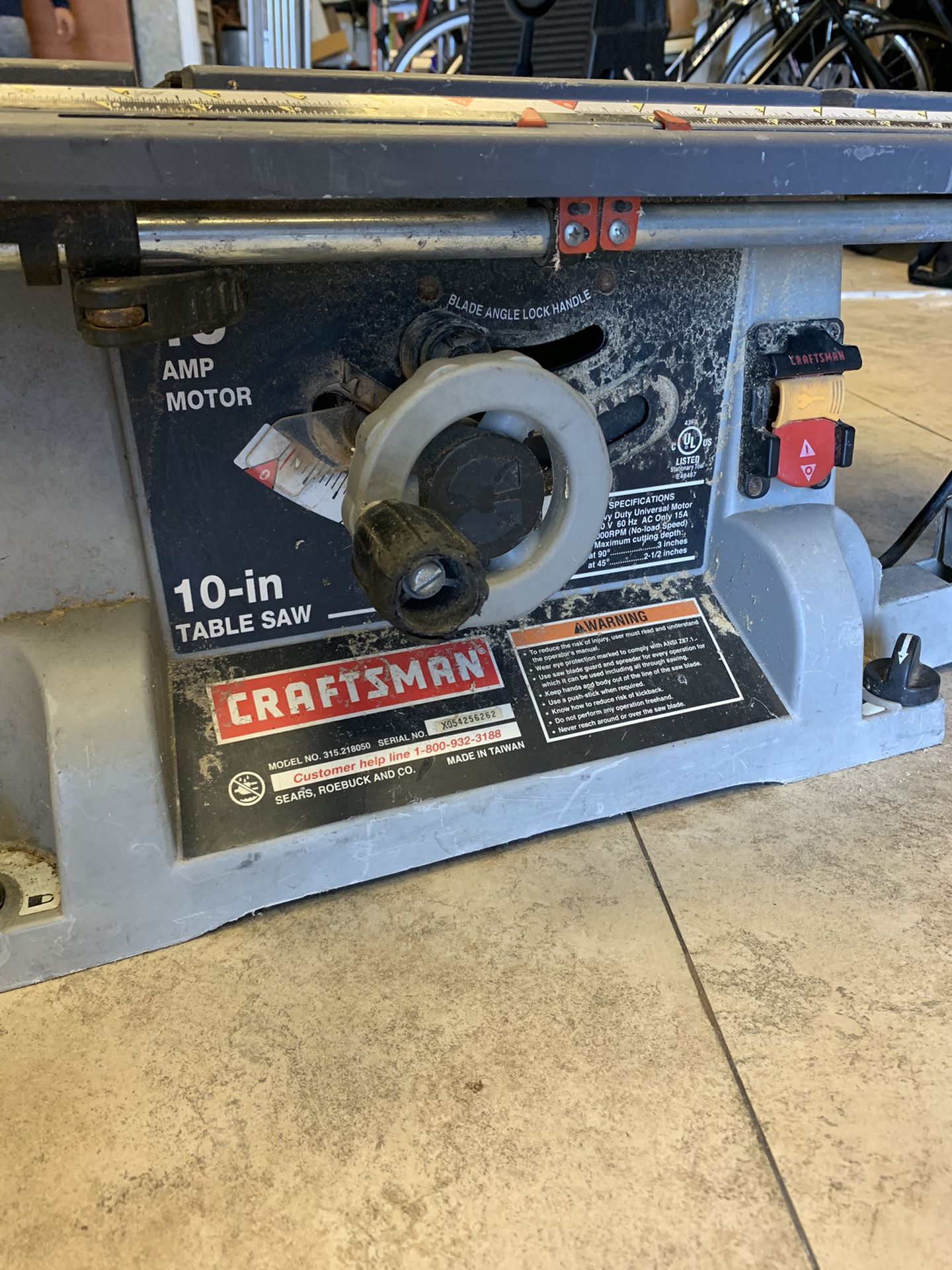 Craftsman Table Saw Mod W Stand For Sale In Tampa Fl