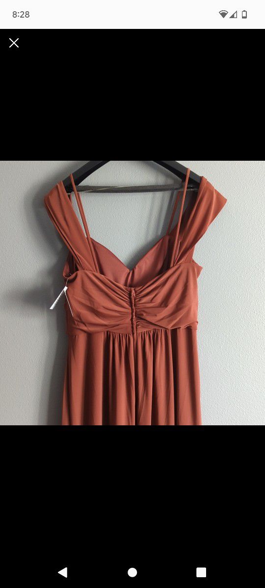 Cinnamon Bridesmaid Dress Size 14