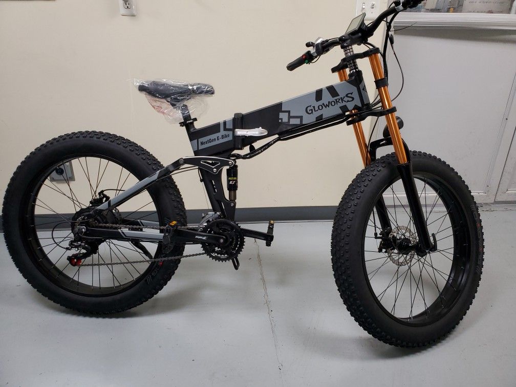 21 SPEED WIDE TIRE FOLDING ELECTRIC BIKE