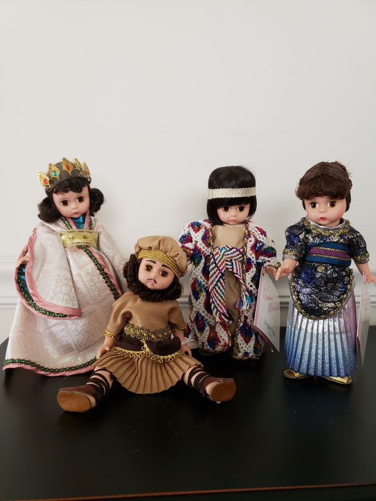 Set Of Four Madame Alexander 8" Dolls From The Bible Series