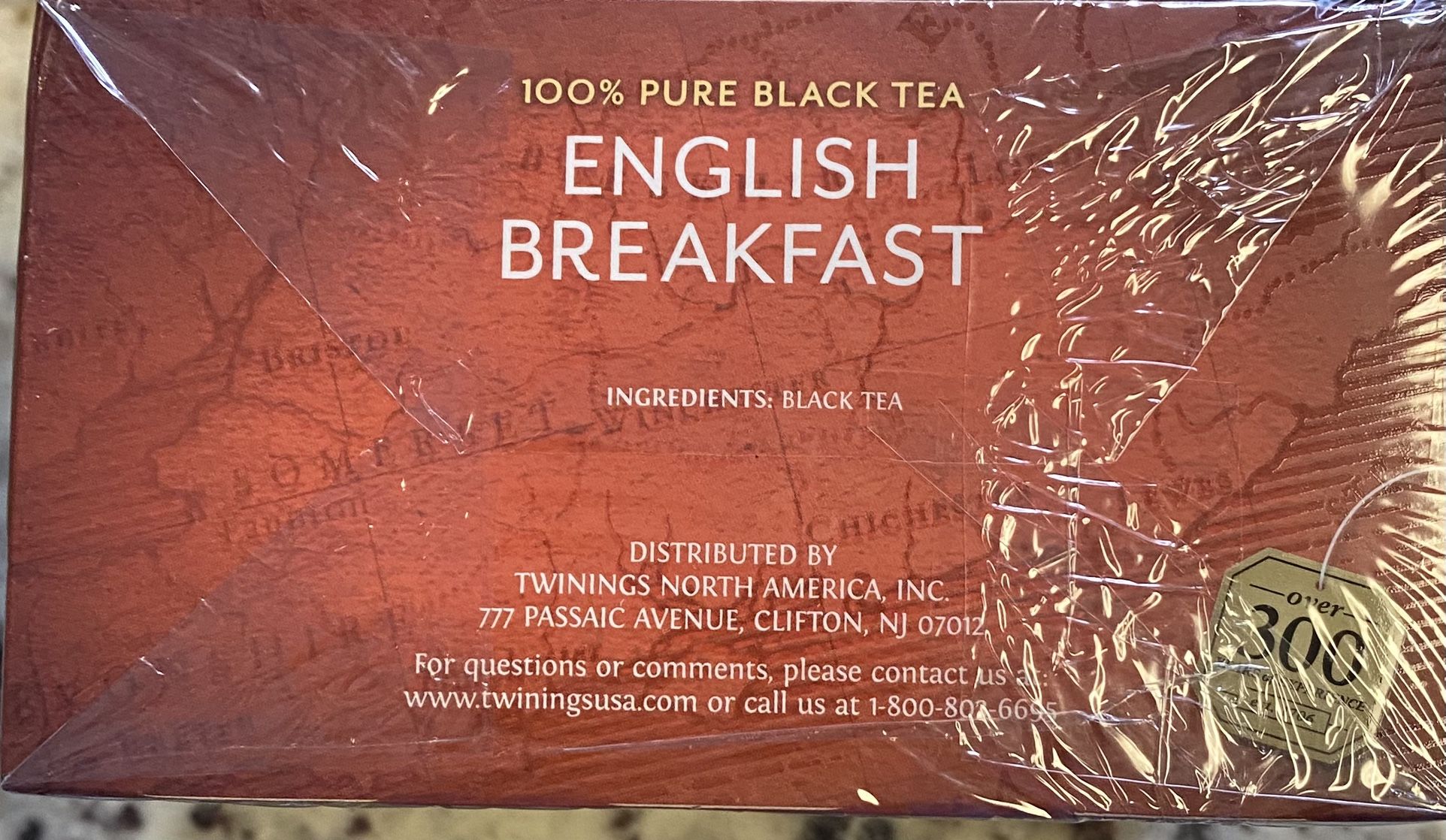 Twinings of London English Breakfast Tea, 50 Count