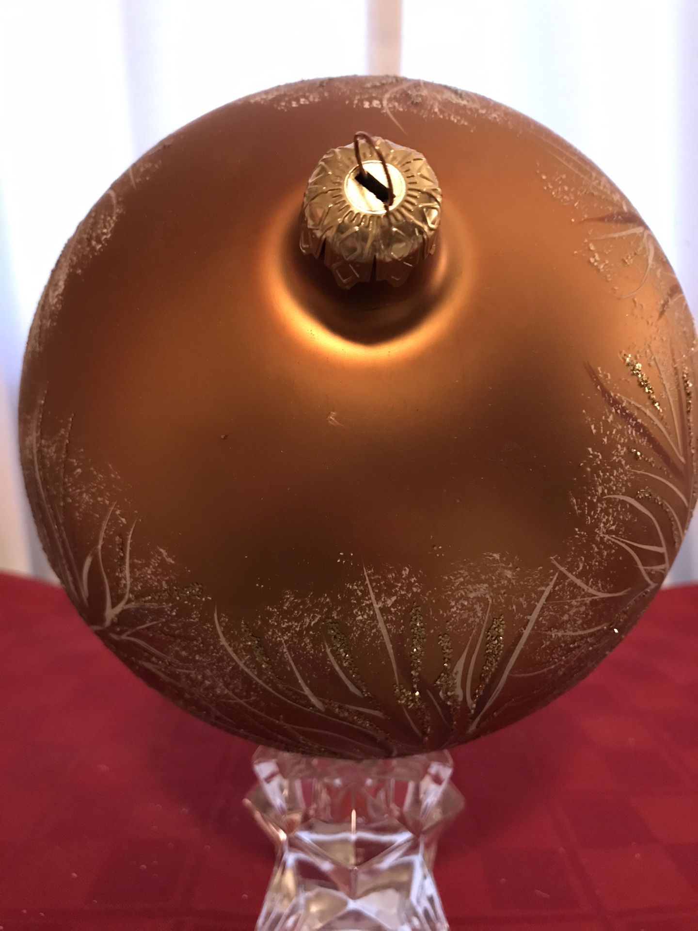 Giant Decorative Hand Made Christmas Ornament Trees and Snow