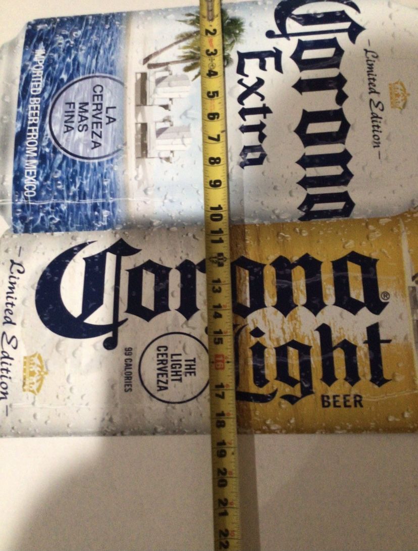 Corona beer sign corona metal tin sign corona man cave sign corona displaying corona wall decoration Tiki bar neon sign light up sign