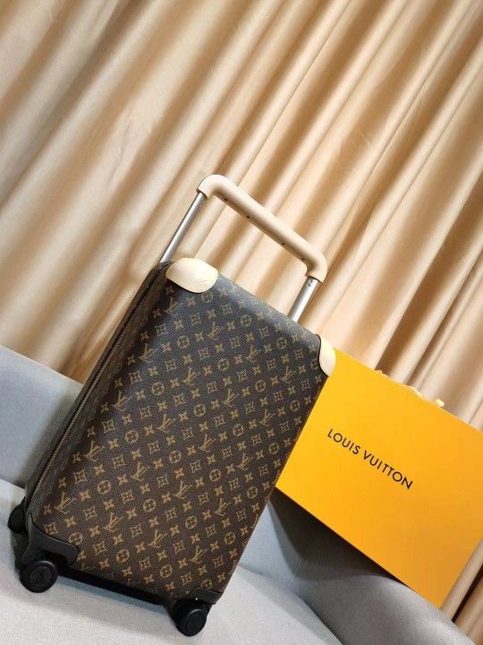 Louis Vuitton Horizon 50 55 Black Brown Monogram Damier Canvas Rolling Luggage Travel Lock Code Bag Duffle M23002 M23209
