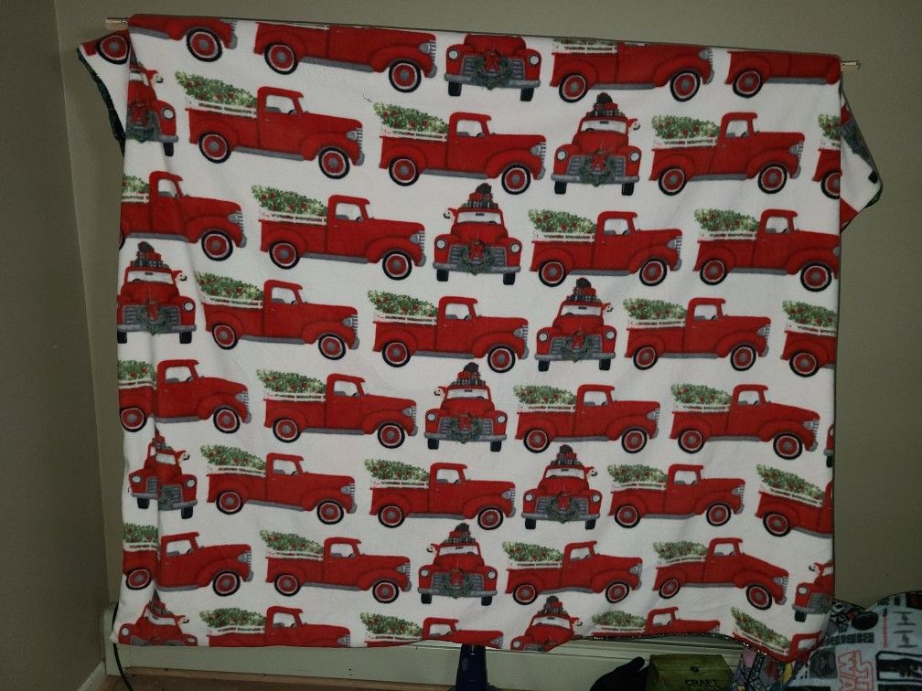 Hand made luxe and character fleece throw blankets