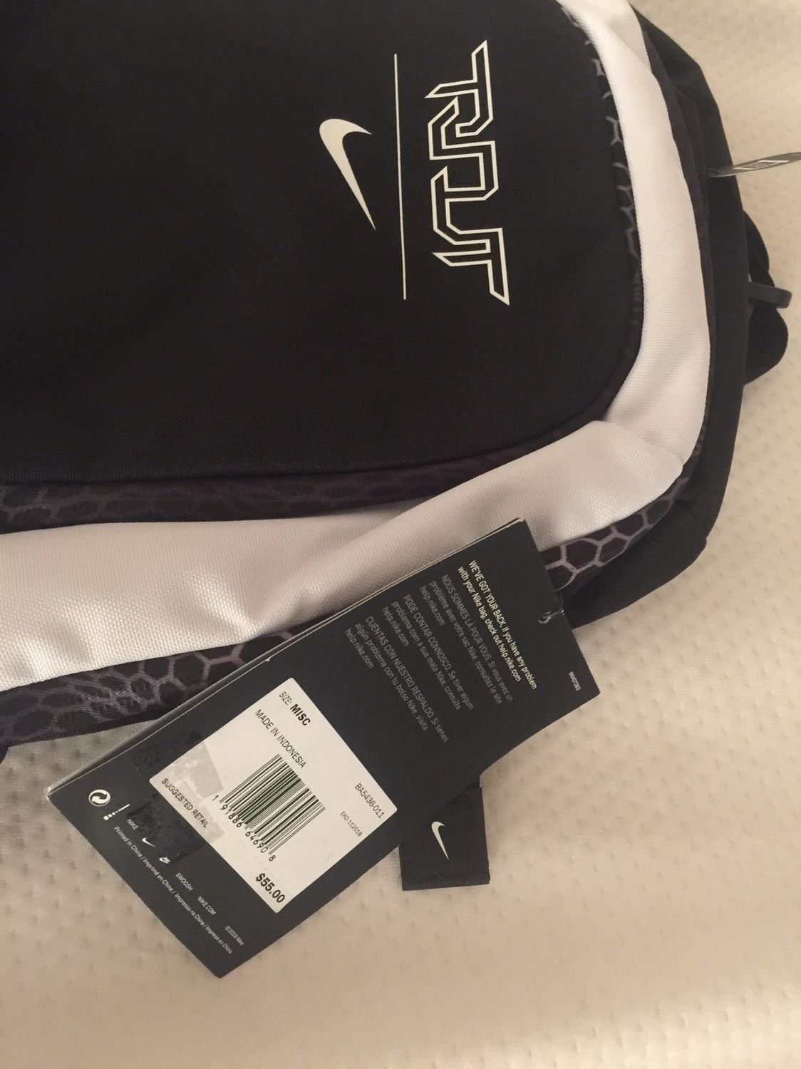 (New) Nike Trout Vapor Baseball Bat Backpack Black with Laptop Sleeve