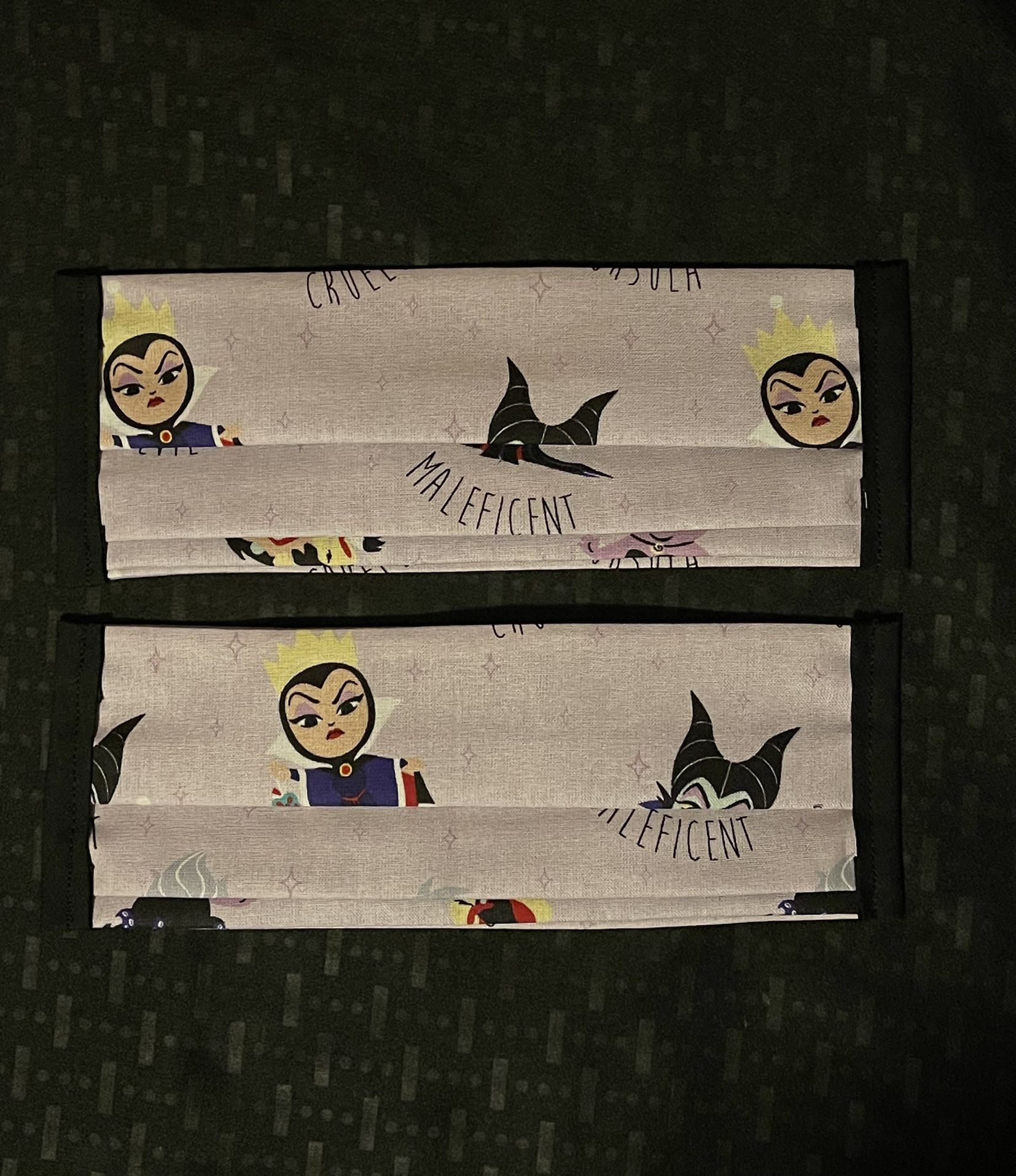 Disney Villains Maleficent Cruella Ursula Jafar Scar Hades Yzma Dr. Facilier Evil Queen Face Masks Covers