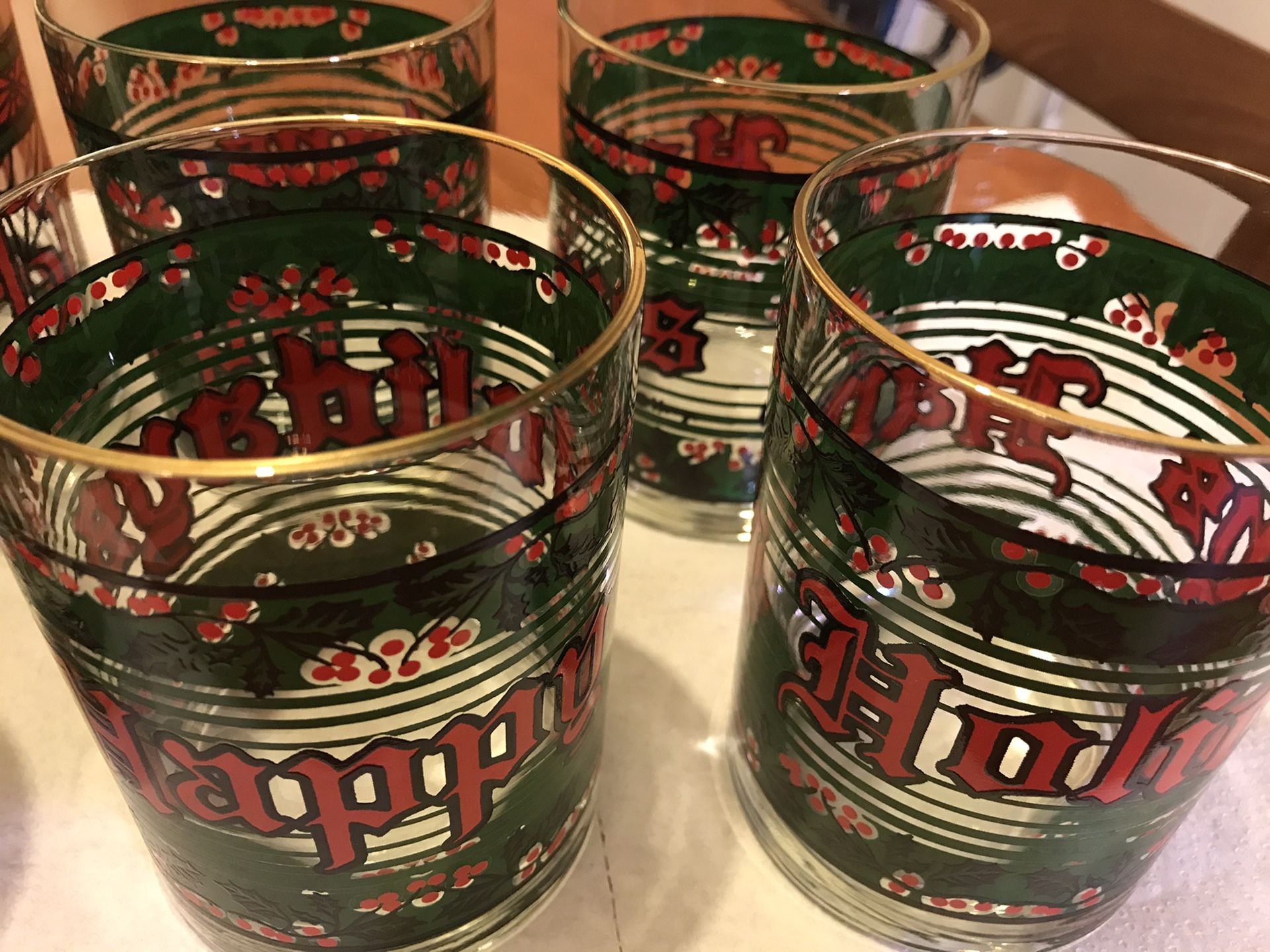 Holiday Glasses - Vintage