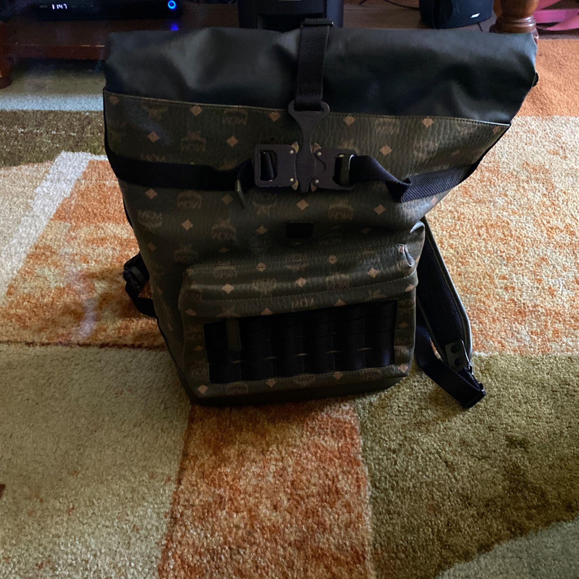 Mcm Roll Top Back Pack 