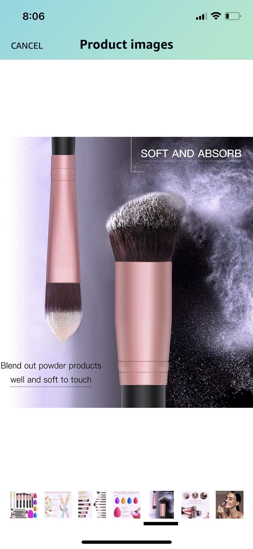 BESTOPE Makeup Brushes 16Pcs Professional Makeup Brush Set 2 Silicone Face Mask Brushes&4 Blender Sponge&1 Brush Cleaner Premium Synthetic Foundation