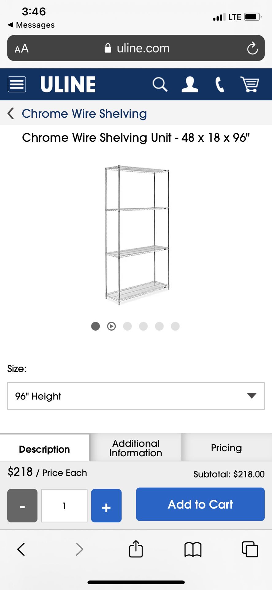 Chrome Wire Shelving From ULine 